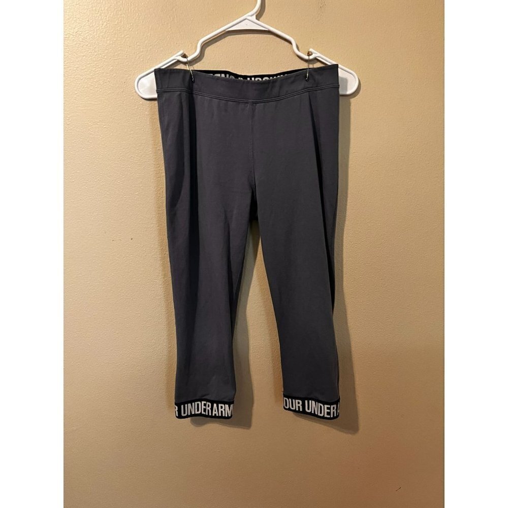 Women's Under Armour Gray Athletic Leggings Size S [EXCELLENT]